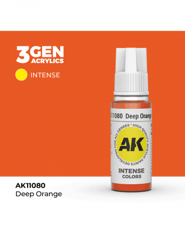 Alapfesték AK 3Gen (Deep Orange - Intense) - mélynarancs