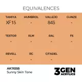 Alapfesték AK 3Gen (Sunny Skin Tone - Acrylic) - meleg bőrtónus - AK-Interactive