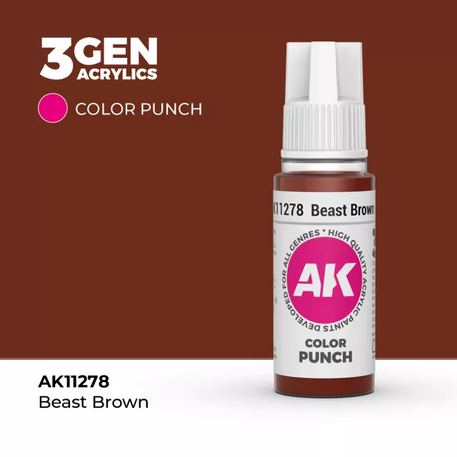 AK 3Gen (Beast Brown - Punch) – alapszín, sötétbarna - AK-Interactive