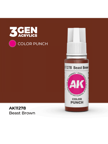 Alapfesték AK 3Gen (Beast Brown - Punch) - sötétbarna