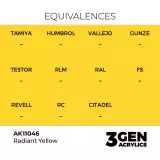 AK 3Gen (Radiant Yellow - Akril) – alapszín, ragyogó sárga - AK-Interactive