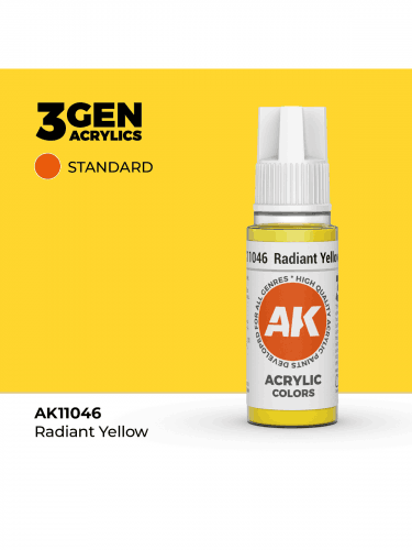Alapfesték AK 3Gen (Radiant Yellow - Acrylic) - ragyogósárga