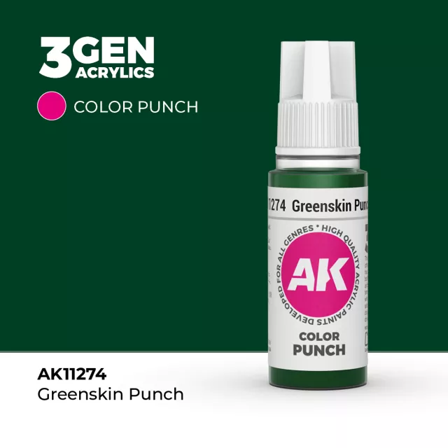 AK 3Gen (Greenskin Punch - Punch) – alapszín, zöldbőrű-zöld - AK-Interactive