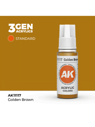 Alapfesték AK 3Gen (Golden Brown - Acrylic) - aranybarna