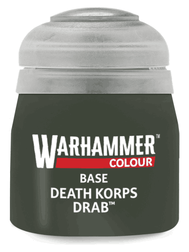 Warhammer Colour Base Paint (Death Korps Drab) – alapozó festék, zöld