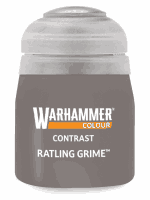 Warhammer Colour Contrast Paint (Ratling Grime) - kontrasztos szín - szürke