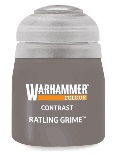 Warhammer Colour Contrast Paint (Ratling Grime) - kontrasztos szín - szürke
