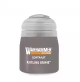 Warhammer Colour Contrast Paint (Ratling Grime) - kontrasztos szín - szürke