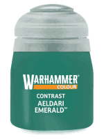 Warhammer Colour Contrast Paint (Aeldari Emerald) -kontrasztos szín - zöld