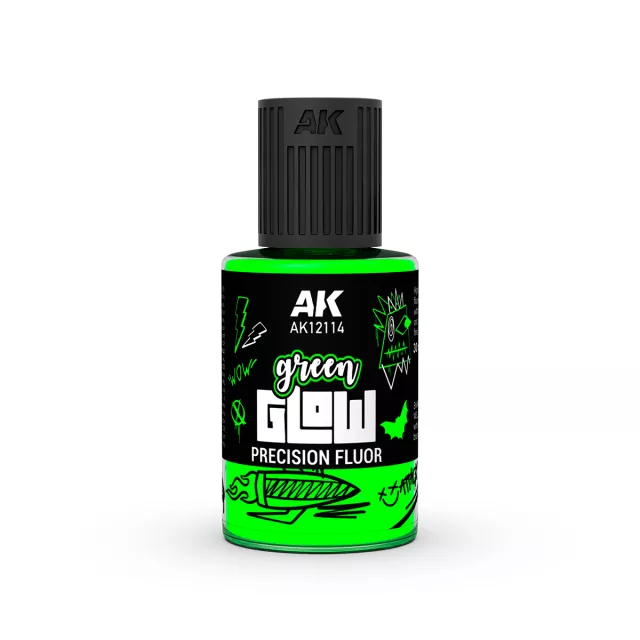 AK fedőfesték – Green Glow Precision Fluor (zöld) - AK-Interactive