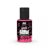 AK fedőfesték – Pink Glow Precision Fluor (rózsaszín) - AK-Interactive