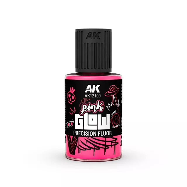 AK fedőfesték – Pink Glow Precision Fluor (rózsaszín) - AK-Interactive