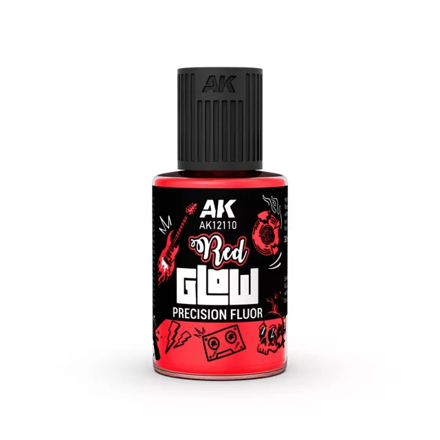 AK fedőfesték – Red Glow Precision Fluor (piros) - AK-Interactive