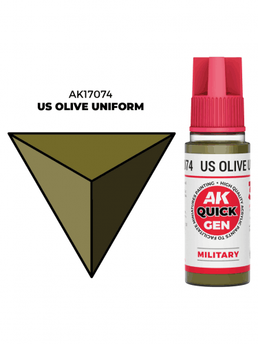 AK Quick Gen (US Olive Uniform) - kontrasztfesték, amerikai egyenruha olívazöld