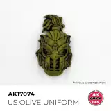 AK Quick Gen (US Olive Uniform) - kontrasztfesték, amerikai egyenruha olívazöld - AK-Interactive