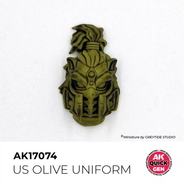 AK Quick Gen (US Olive Uniform) - kontrasztfesték, amerikai egyenruha olívazöld - AK-Interactive