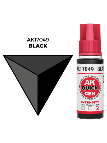 AK Quick Gen (Black) - kontrasztfesték, fekete