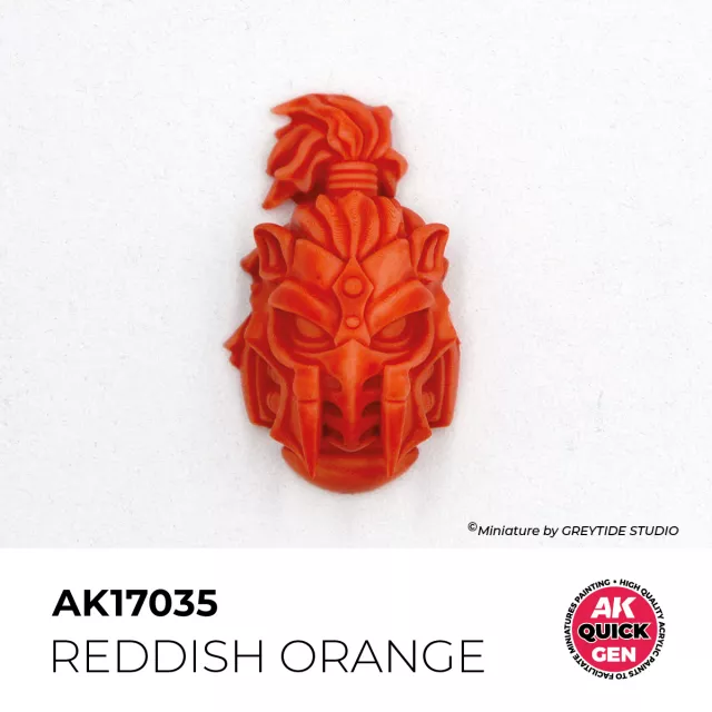 AK Quick Gen (Reddish Orange) – kontrasztfesték, vöröses-narancssárga - AK-Interactive