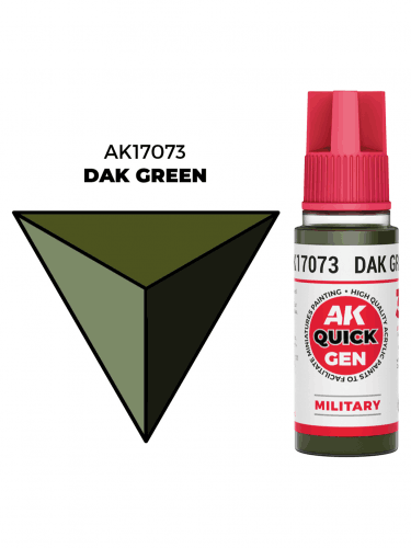 AK Quick Gen (Dak Green) - kontrasztfesték, DAK (katonai) zöld