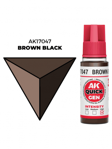 AK Quick Gen (Brown Black) - kontrasztfesték, barnásfekete