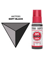 Kontrasztfesték AK Quick Gen (Soft Black) - lágy fekete
