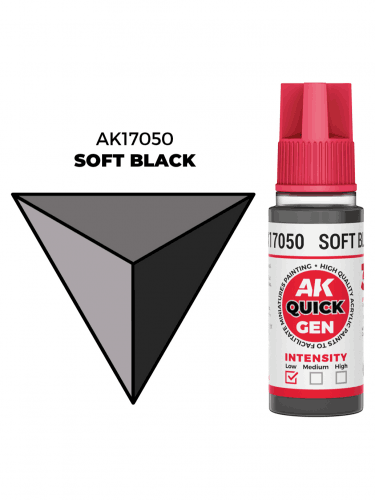 AK Quick Gen (Soft Black) - kontrasztfesték, lágy fekete