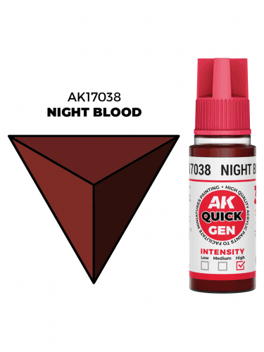 AK Quick Gen (Night Blood) - kontrasztfesték, vérvörös