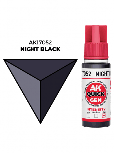 AK Quick Gen (Night Black) - kontrasztfesték, éjfekete