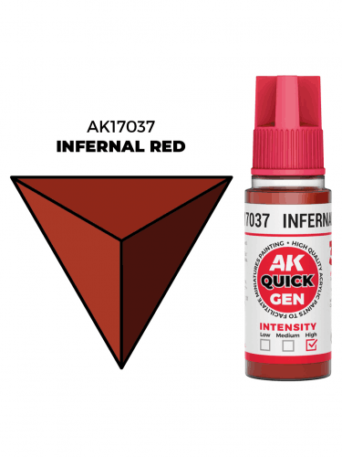 AK Quick Gen (Infernal Flesh) – kontrasztfesték, pokolian vörös