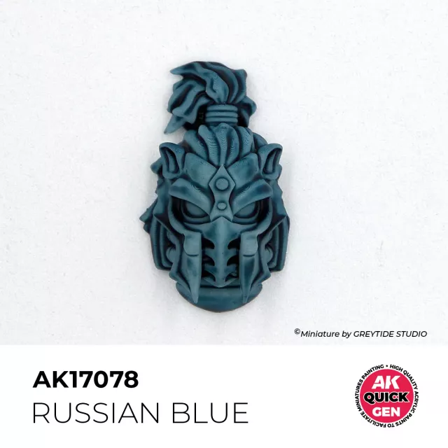 AK Quick Gen (Russian Blue) - kontrasztfesték, orosz kék - AK-Interactive