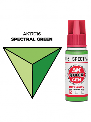 AK Quick Gen (Spectral Green) – kontrasztos szín, spektrális zöld