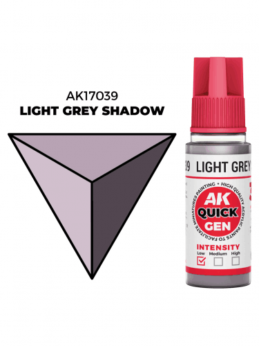AK Quick Gen (Light Grey Shadow) - kontrasztfesték, világosszürke árnyék (világosszürke árnyalat)