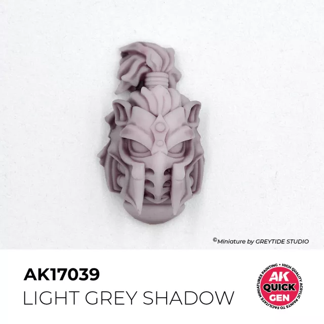 AK Quick Gen (Light Grey Shadow) - kontrasztfesték, világosszürke árnyék (világosszürke árnyalat) - AK-Interactive