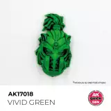 Kontrasztfesték AK Quick Gen (Vivid Green) - élénkzöld - AK-Interactive