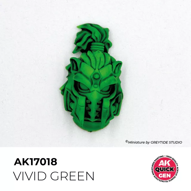 Kontrasztfesték AK Quick Gen (Vivid Green) - élénkzöld - AK-Interactive