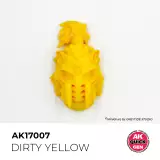 Kontrasztfesték AK Quick Gen (Dirty Yellow) - tompa sárga - AK-Interactive