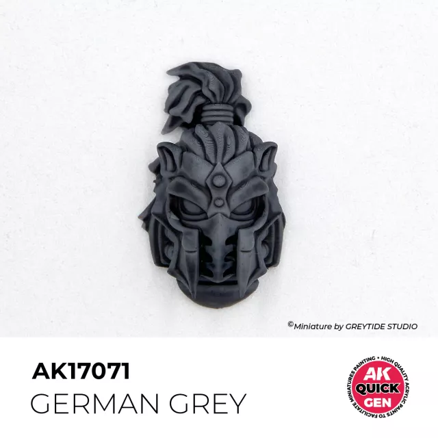 AK Quick Gen (German Grey) - kontrasztfesték, sötétszürke - AK-Interactive