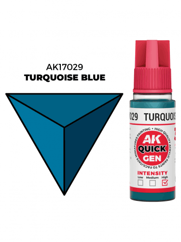 AK Quick Gen (Turquoise Blue) – kontrasztos szín, türkizkék