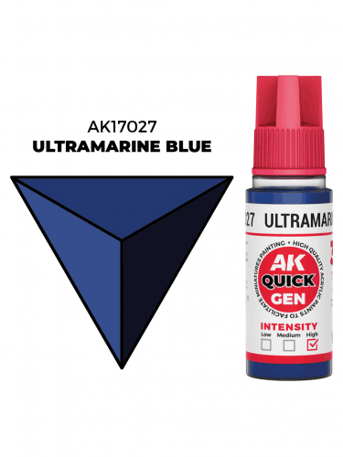 AK Quick Gen (Ultramarine Blue) – kontrasztos szín, ultramarinkék