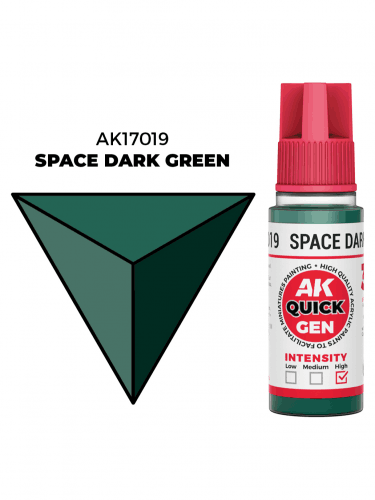 AK Quick Gen (Space Dark Green) – kontrasztos szín, űrbéli sötétzöld