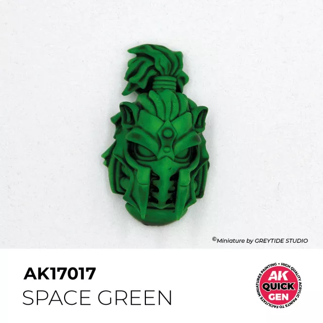 Kontrasztfesték AK Quick Gen (Space Green) - asztrozöld - AK-Interactive