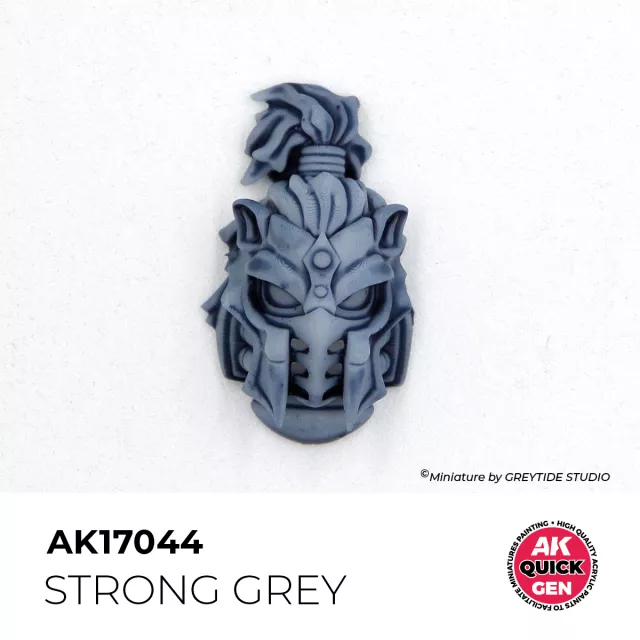 AK Quick Gen (Strong Grey) - kontrasztfesték, erőteljes szürke (élénk szürke) - AK-Interactive