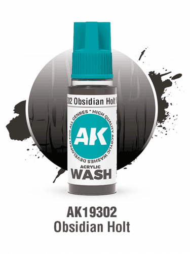 AK Wash (Obsidian Holt) - bemosó festék (wash), obszidiánfekete