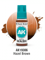 Árnyékoló festék AK Wash (Hazel Brown) - mogyoróbarna