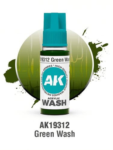 Árnyékoló festék AK Wash (Green) - zöld