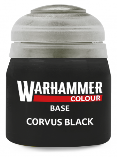 Warhammer Colour Base Paint (Corvus Black) – alapozó festék, fekete   