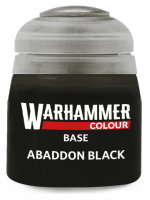 Warhammer Colour Base Paint (Abaddon Black) - alap szín, fekete