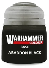 Warhammer Colour Base Paint (Abaddon Black) - alap szín, fekete