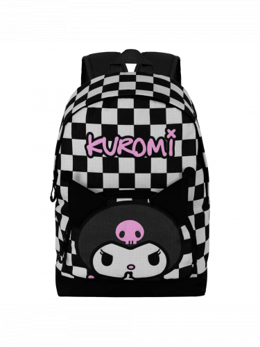 Hátizsák Hello Kitty - Kuromi Chess White