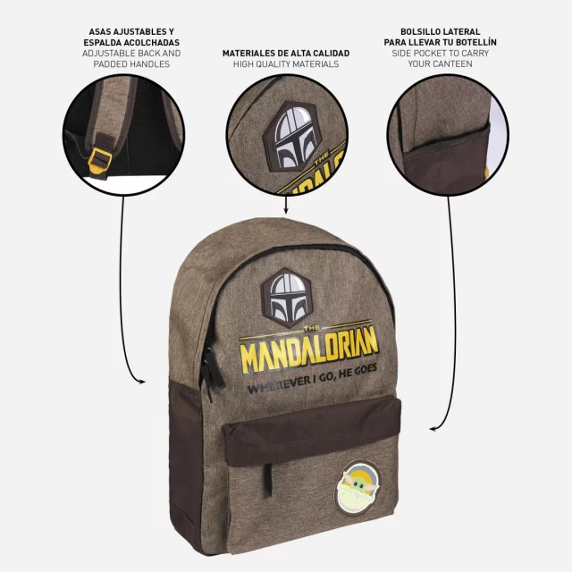 Hátizsák Star Wars: The Mandalorian - Wherever I Go, He Goes